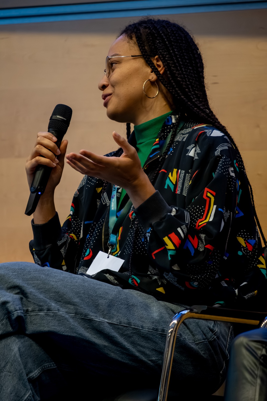 A speaker at WiDS Munich 2025