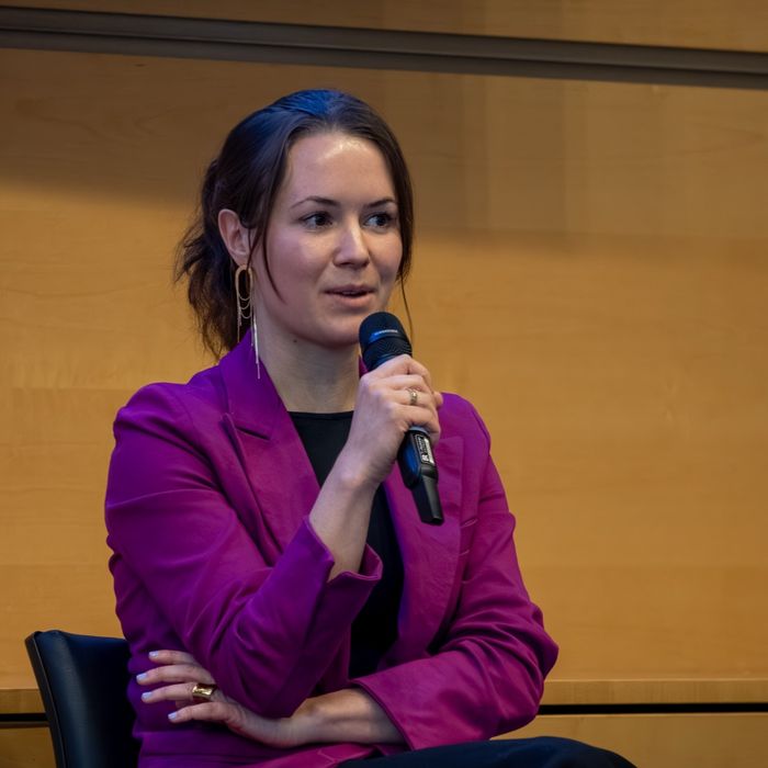 A speaker at WiDS Munich 2025