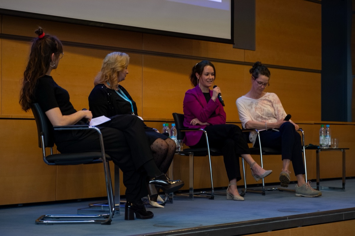 A panel discussion at WiDS Munich 2025