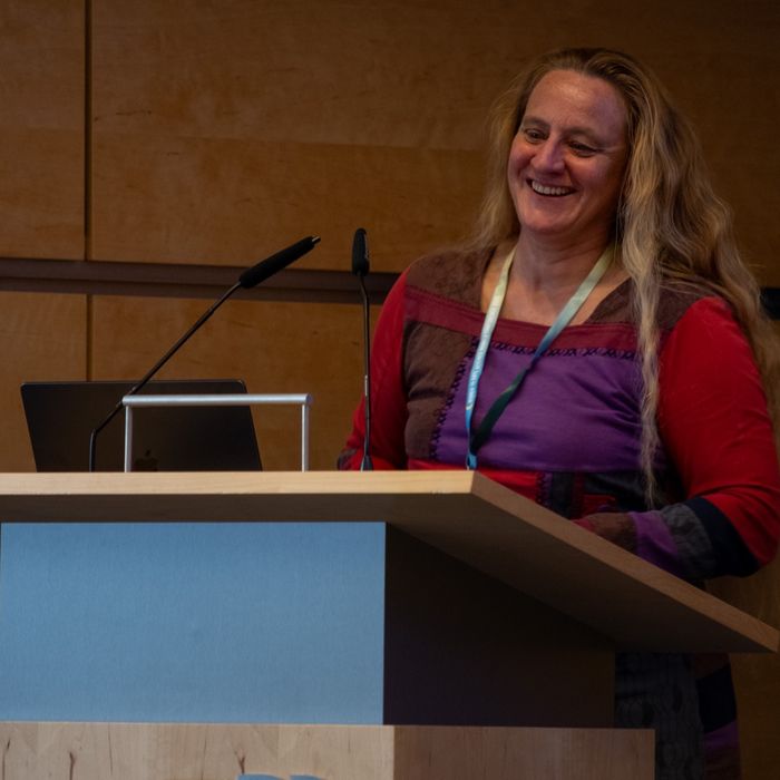 A speaker at WiDS Munich 2025