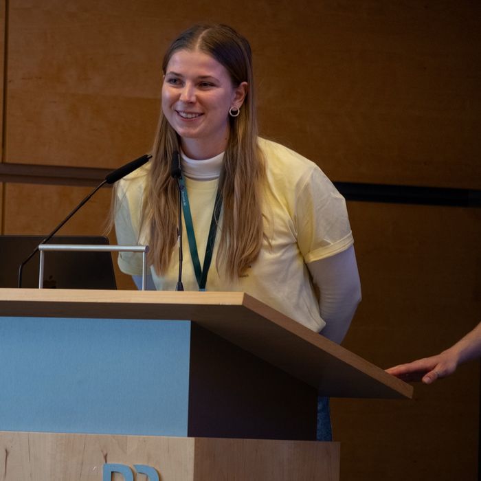 A speaker at WiDS Munich 2025